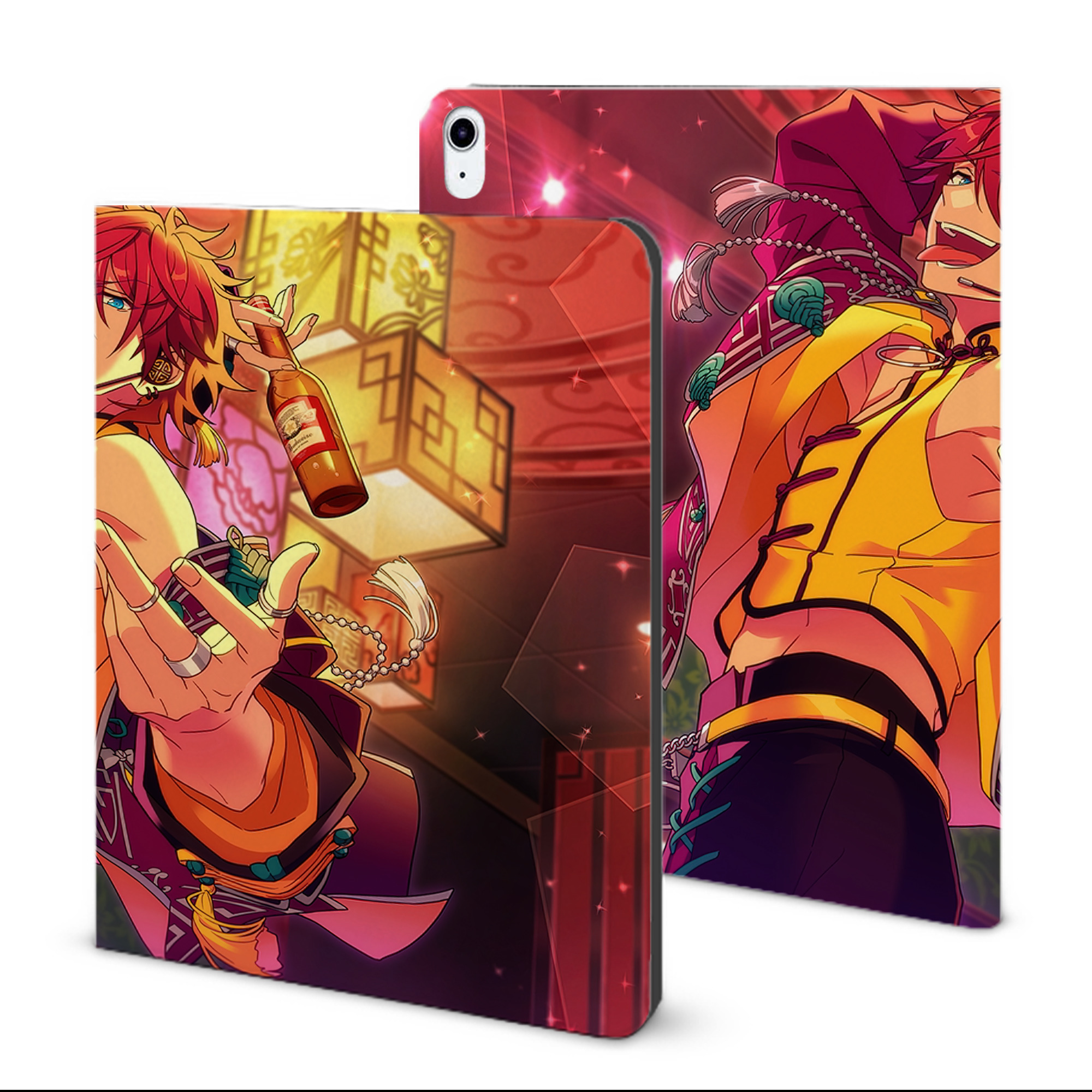 （画像用） あんさんぶるスターズ! Ensemble Stars IPad ケース ブック型 PUレザー TPU 耐衝撃 軽量 薄型 ペン収納なし 全面保護 IPad 各モデル対応